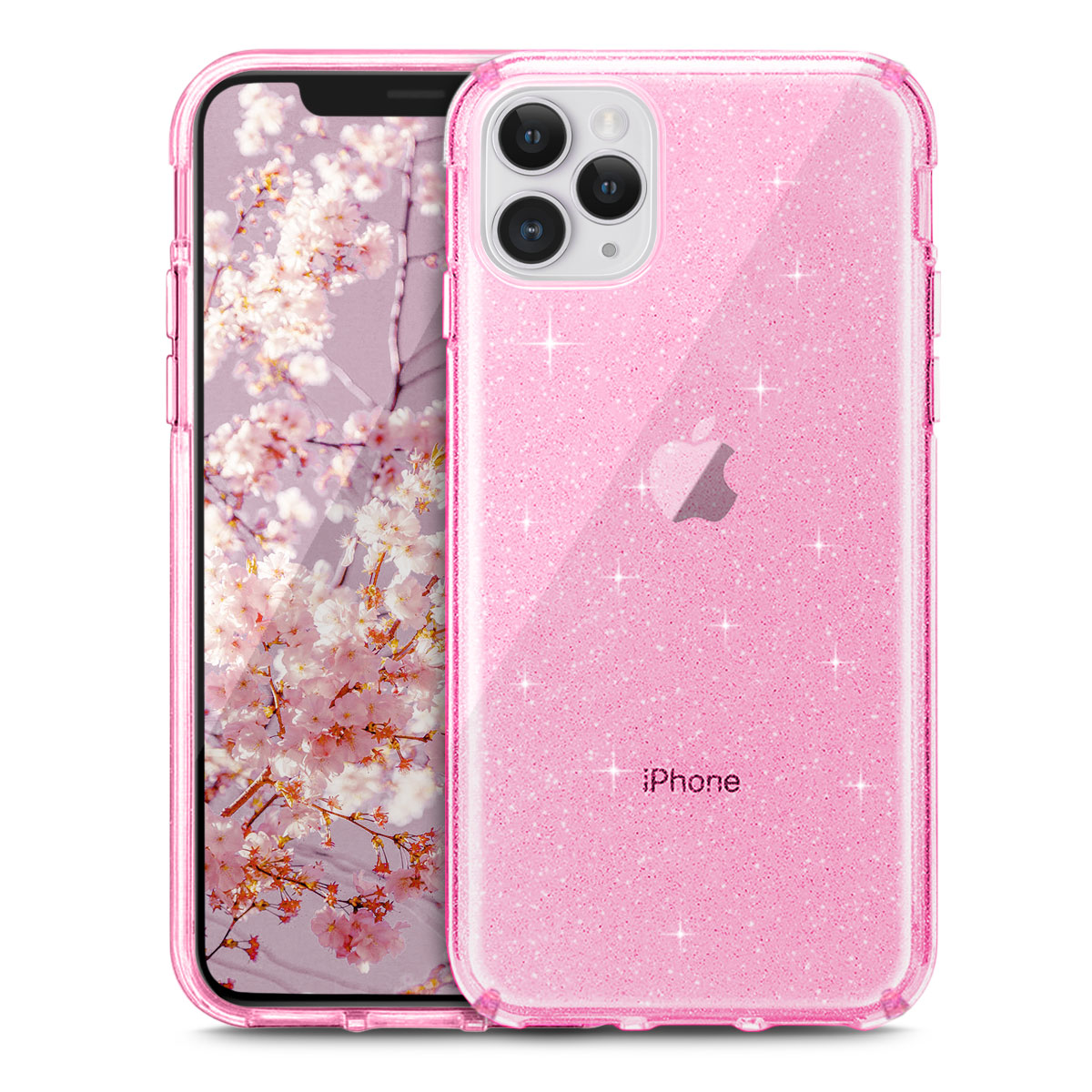 Ziva Wireless Inc Category Clear Transparent Glitter Case